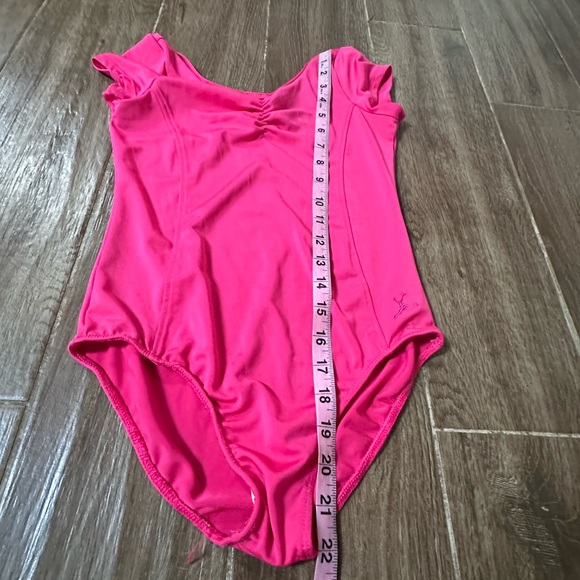 Future Star Cap-Sleeve Leotard Small - Pink Girls Large  Dance Ballet - Picture 2 of 5